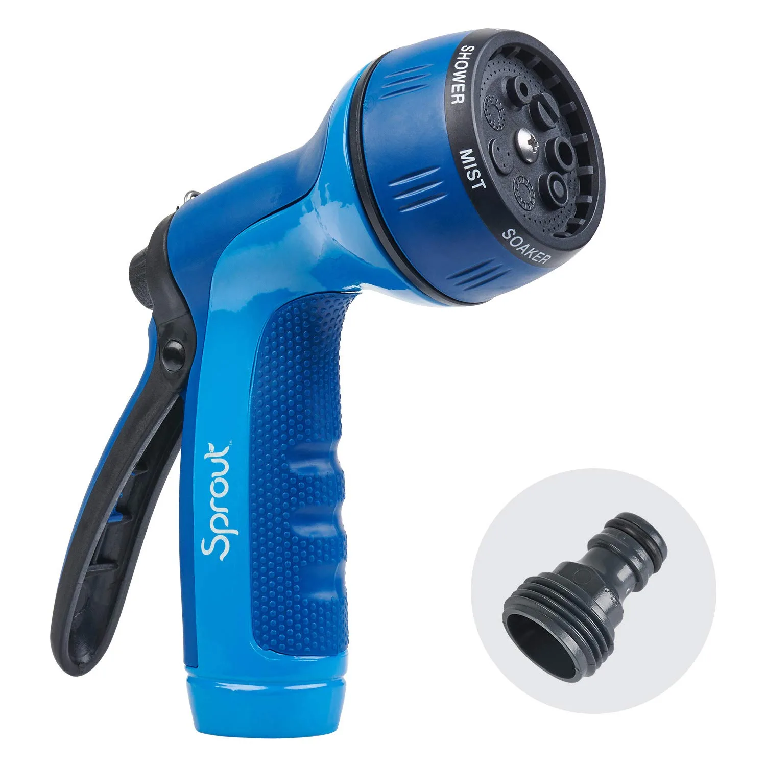 Gilmour 12-Pattern Thumb Control Nozzle Zinc