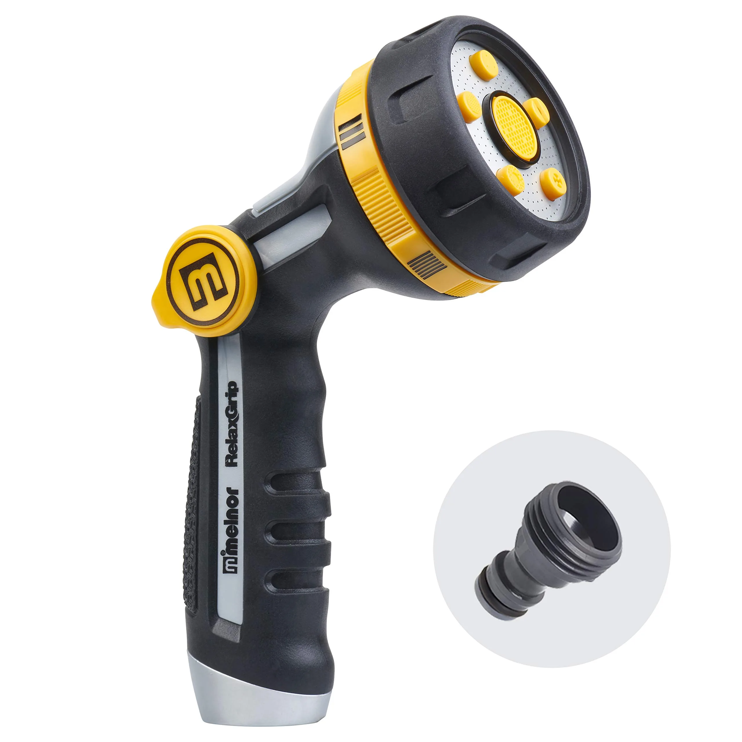 Gilmour 12-Pattern Thumb Control Nozzle Zinc image 2