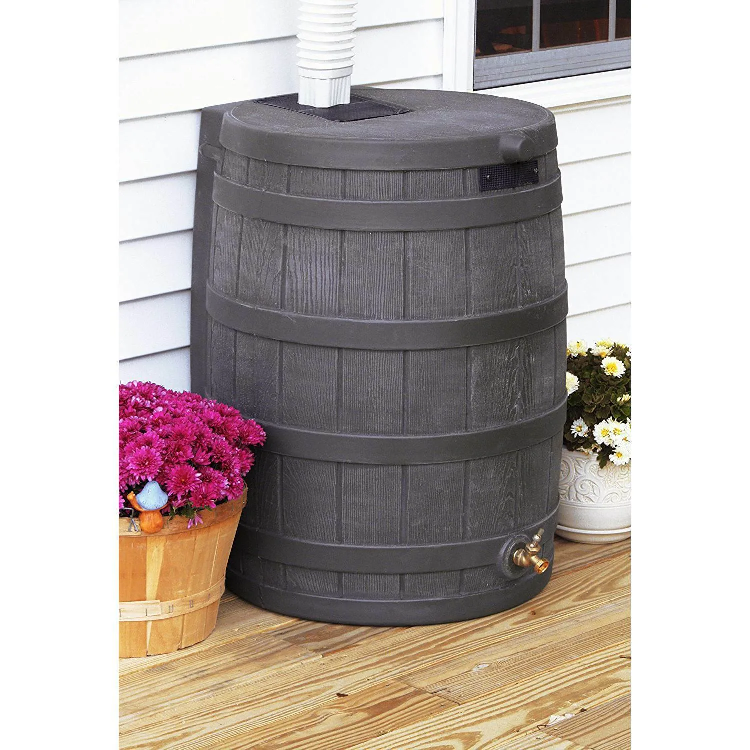 Good Ideas RW50-OAK Rain Wizard 50 Gallon Barrel image 3