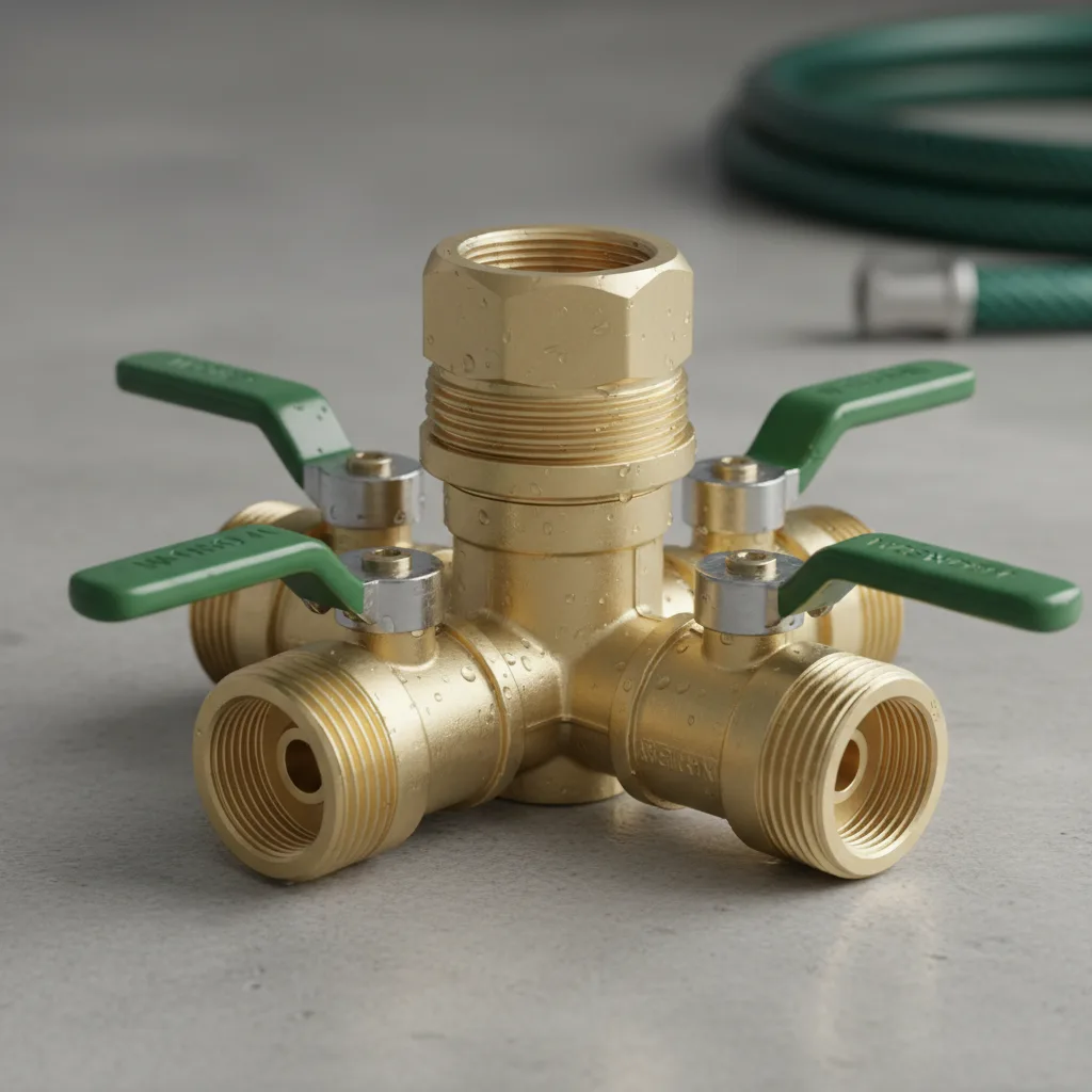 Worth Garden 4-Way Hose Manifold Connector image 2