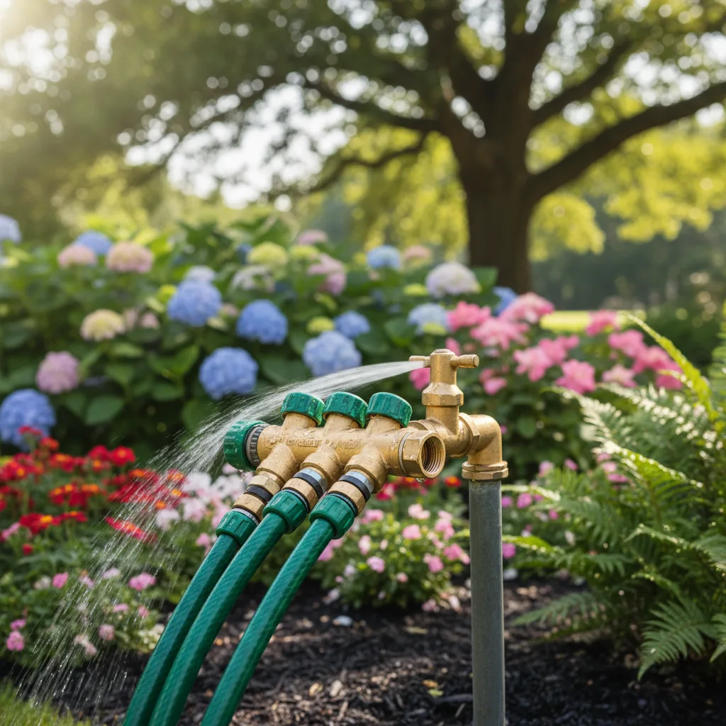 Worth Garden 4-Way Hose Manifold Connector image 3